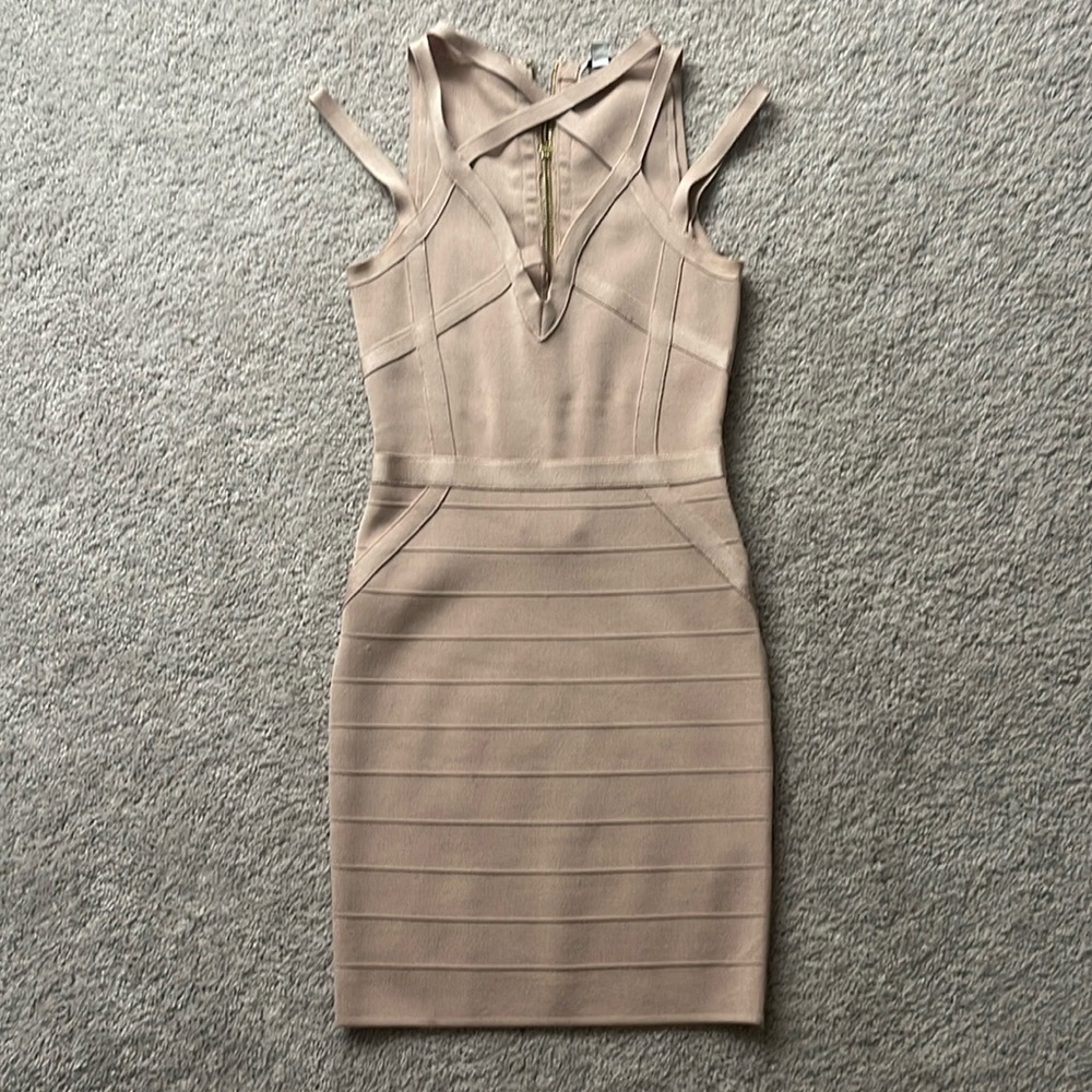 GUESS Champagne Strap Dress